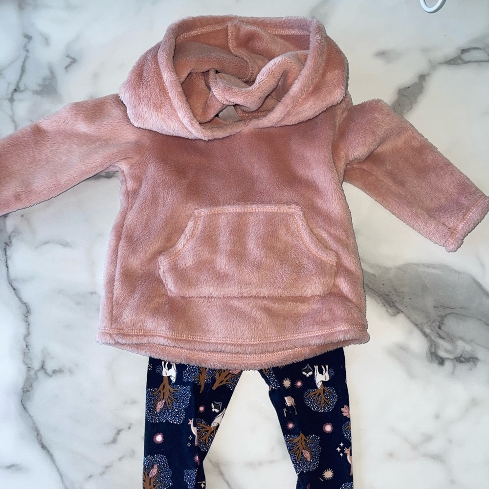 Carter's Navy Leggings with Whimsical Pattern